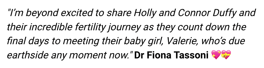 Holly Duffy 38 year old patient of Dr Fiona Tassoni