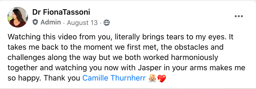 Camille Thurnherr 43 year old patient of Dr Fiona Tassoni